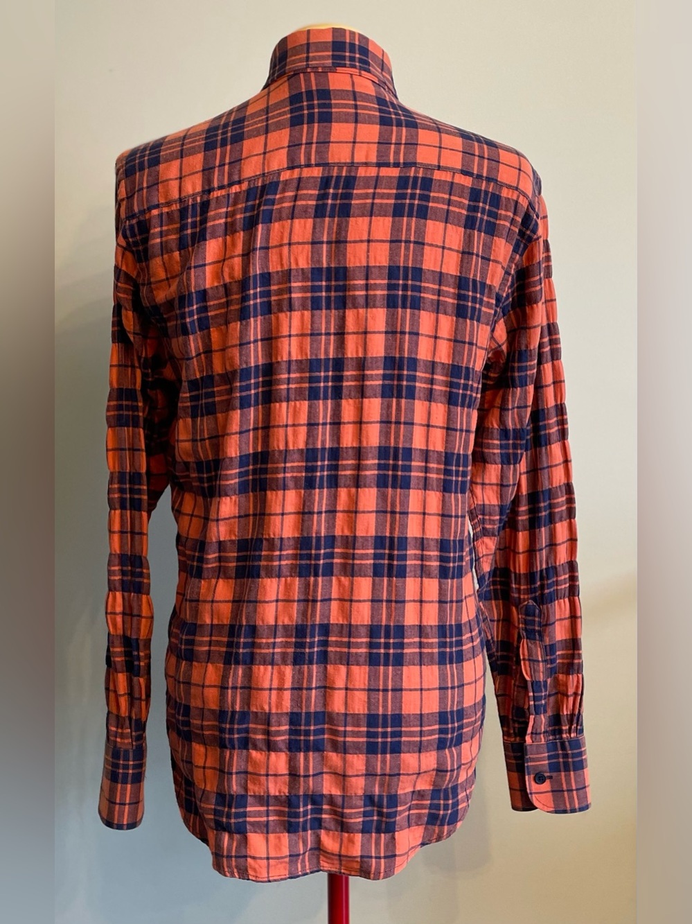 Naked & Famous - cotton blend plaid shirt Size Small - Picture 3 of 3